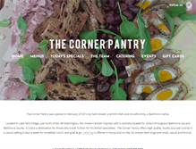 Tablet Screenshot of corner-pantry.com